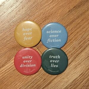 Truth Over Lies Series Button Pins Collection Joe Biden Democrats